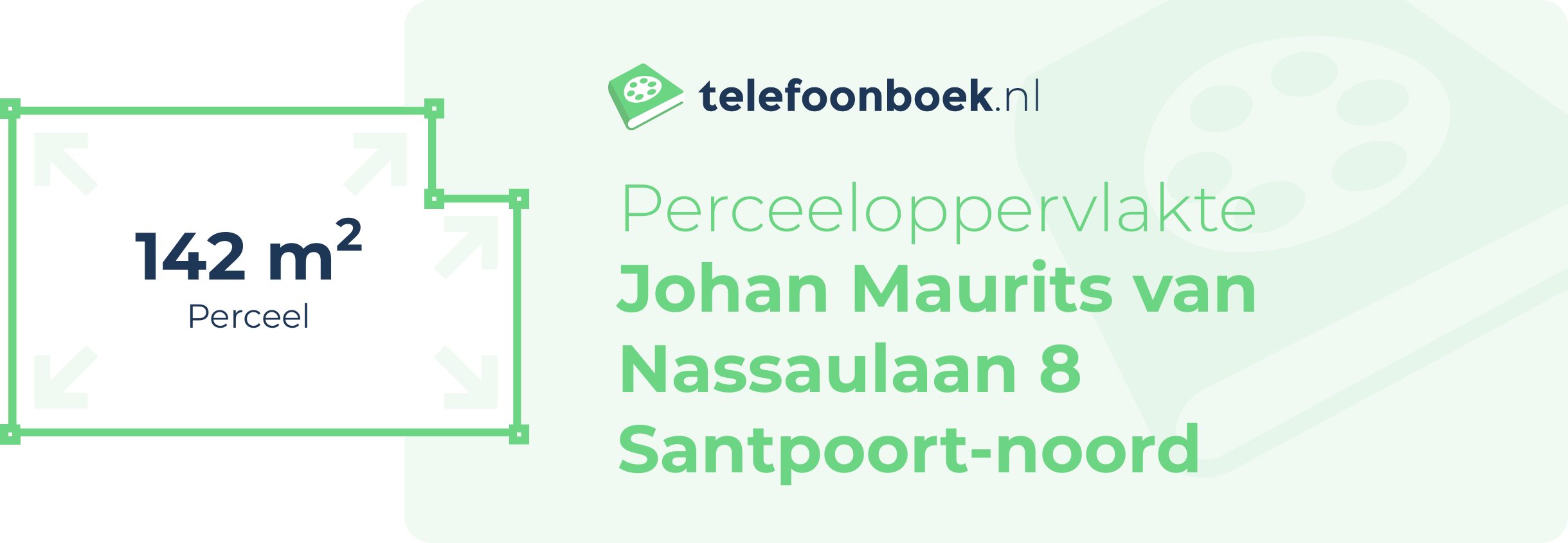 Perceeloppervlakte Johan Maurits Van Nassaulaan 8 Santpoort-Noord