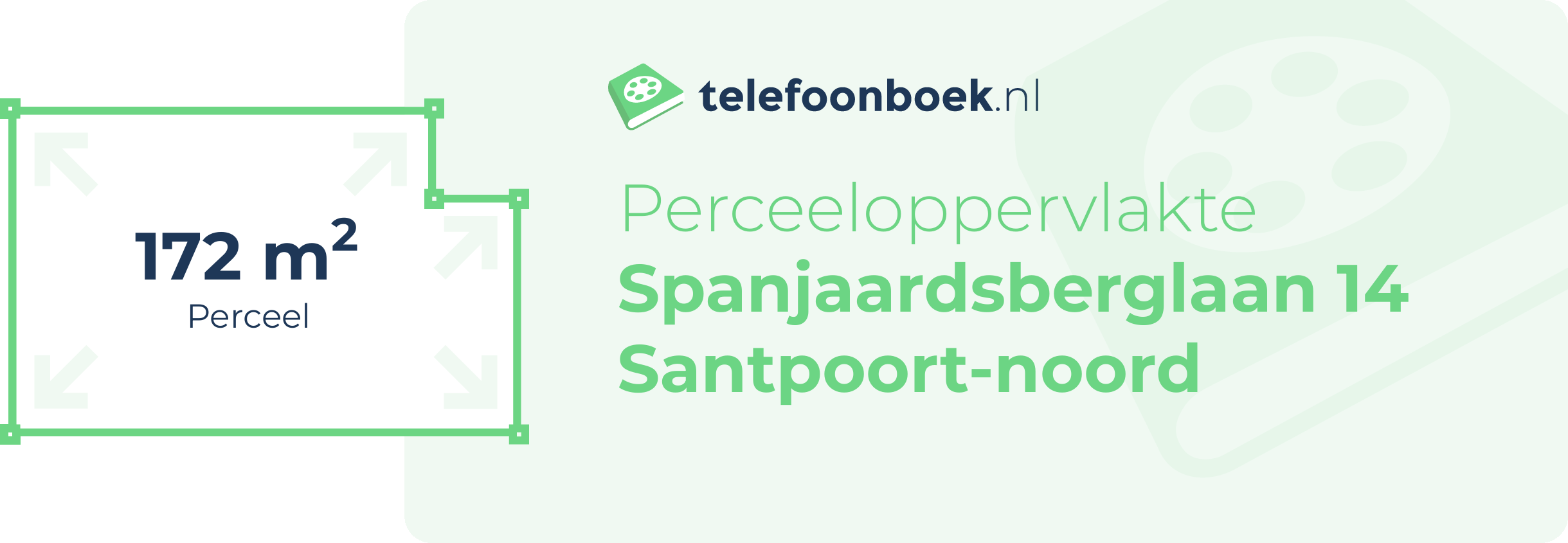 Perceeloppervlakte Spanjaardsberglaan 14 Santpoort-Noord