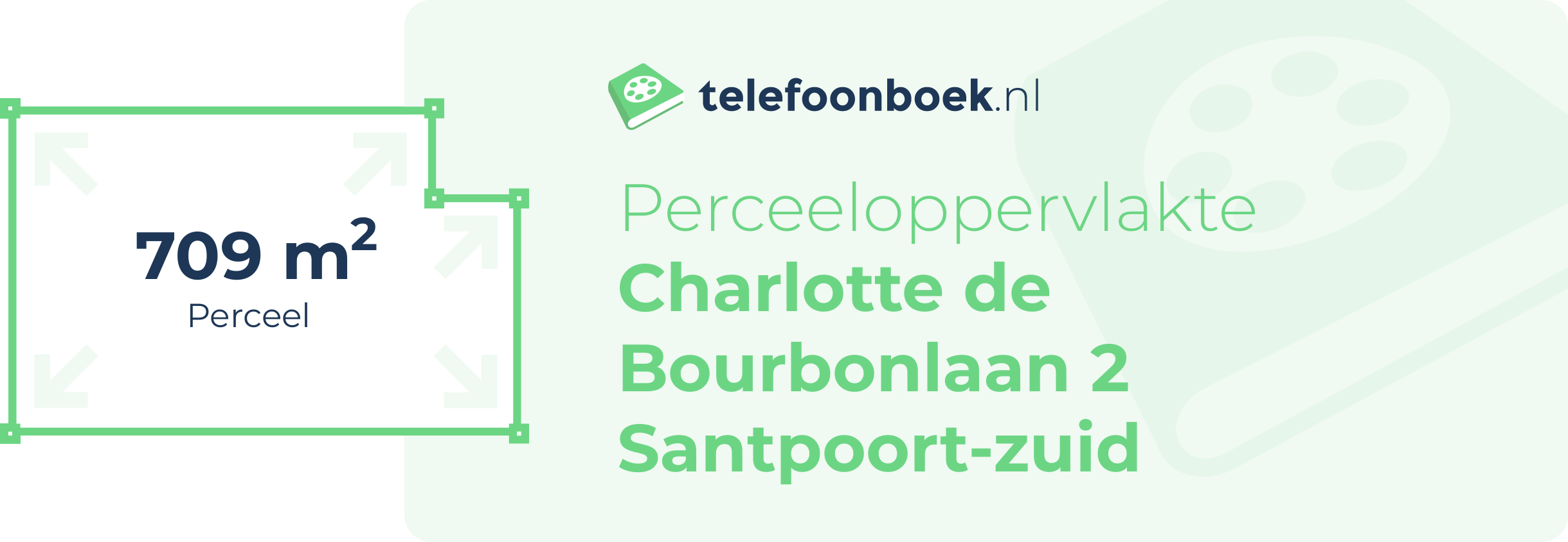 Perceeloppervlakte Charlotte De Bourbonlaan 2 Santpoort-Zuid