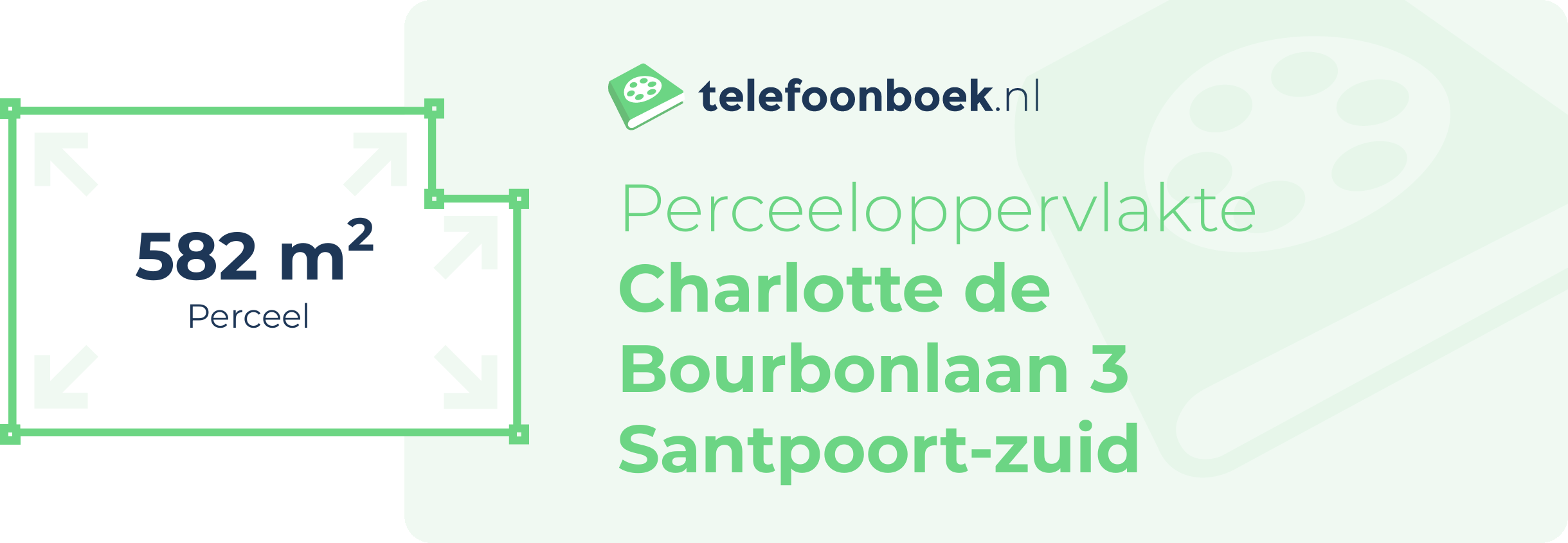 Perceeloppervlakte Charlotte De Bourbonlaan 3 Santpoort-Zuid