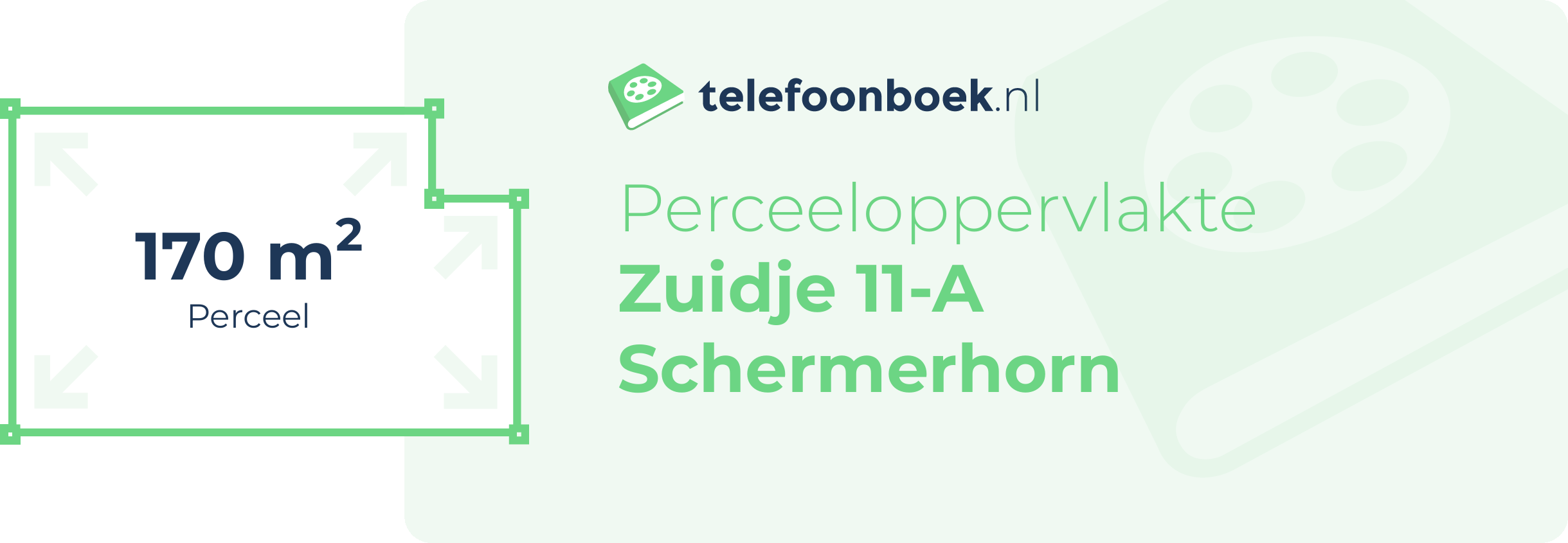 Perceeloppervlakte Zuidje 11-A Schermerhorn