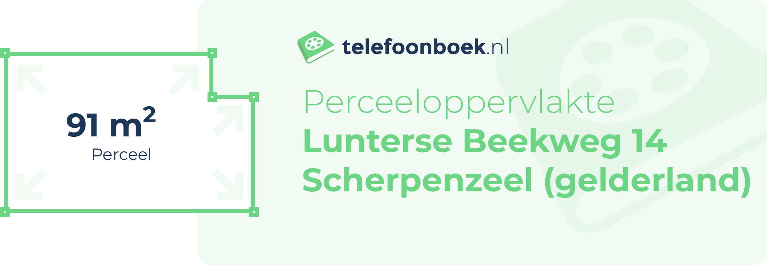 Perceeloppervlakte Lunterse Beekweg 14 Scherpenzeel (Gelderland)