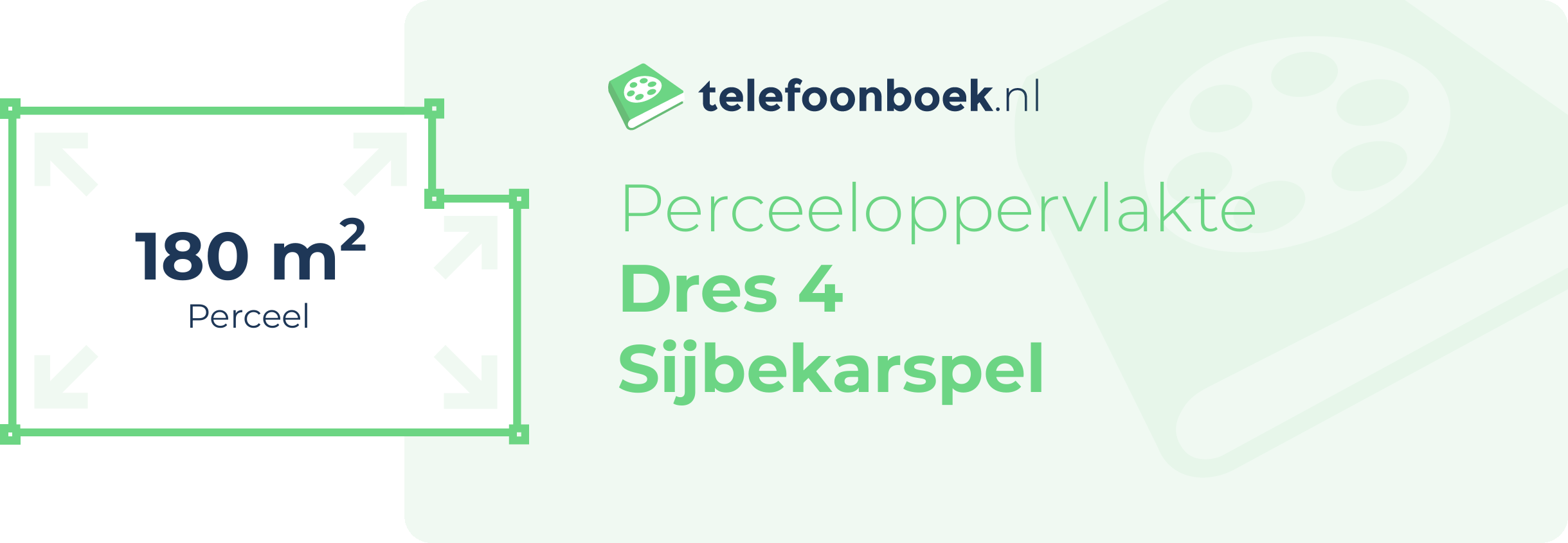 Perceeloppervlakte Dres 4 Sijbekarspel