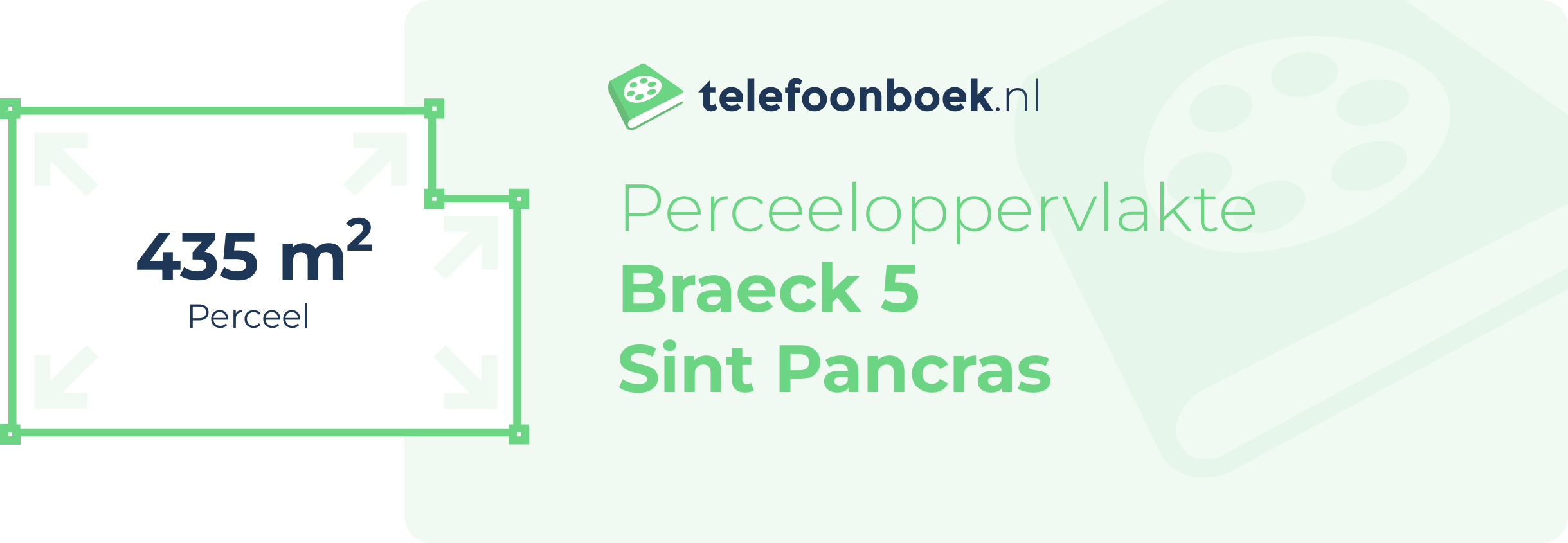 Perceeloppervlakte Braeck 5 Sint Pancras