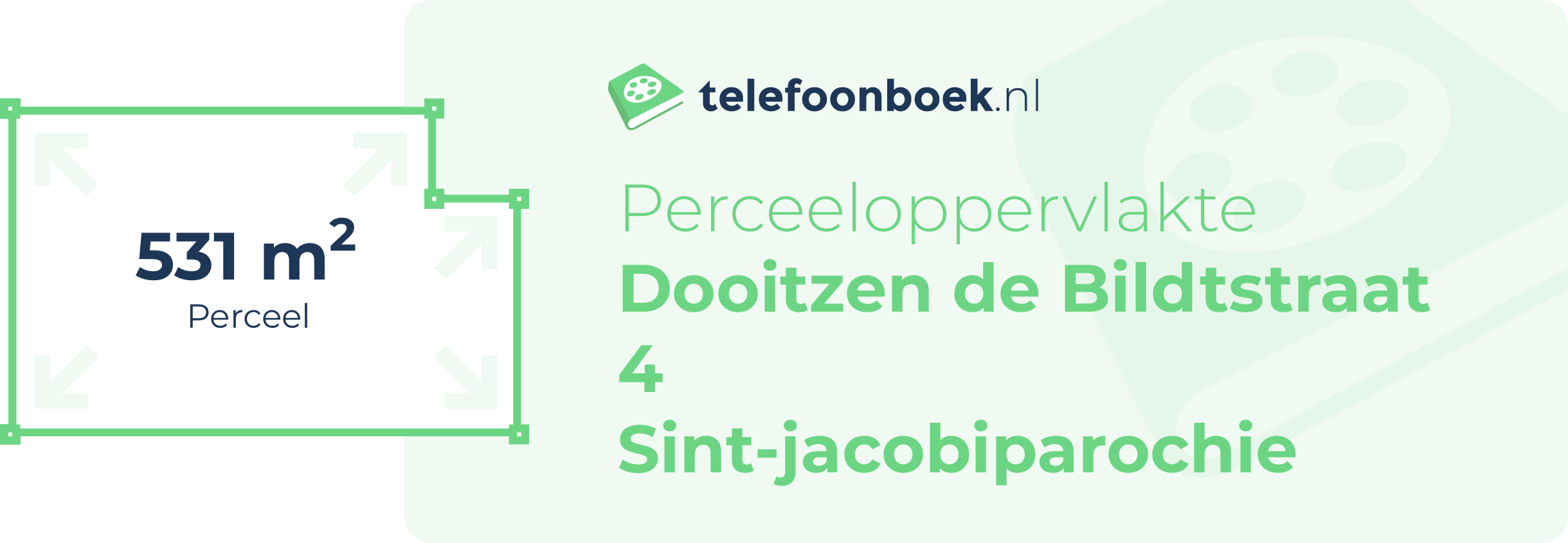 Perceeloppervlakte Dooitzen De Bildtstraat 4 Sint-Jacobiparochie