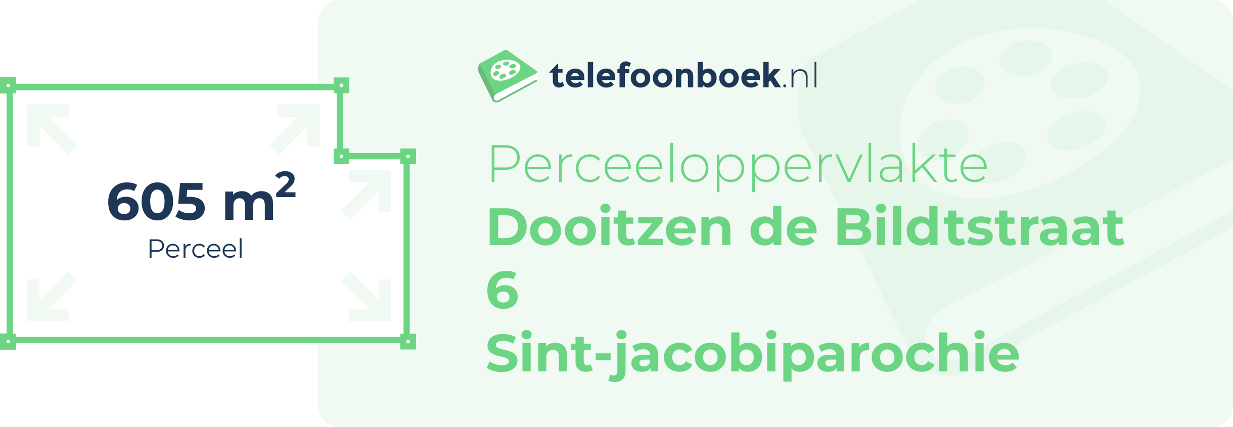 Perceeloppervlakte Dooitzen De Bildtstraat 6 Sint-Jacobiparochie