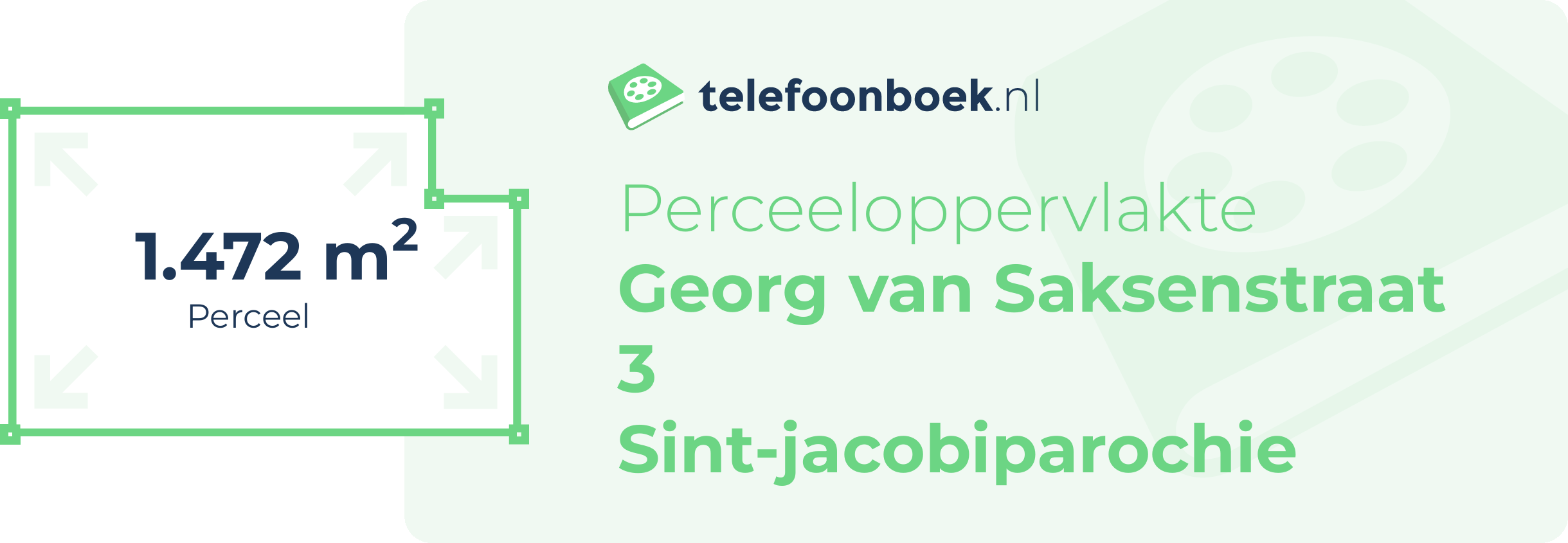 Perceeloppervlakte Georg Van Saksenstraat 3 Sint-Jacobiparochie