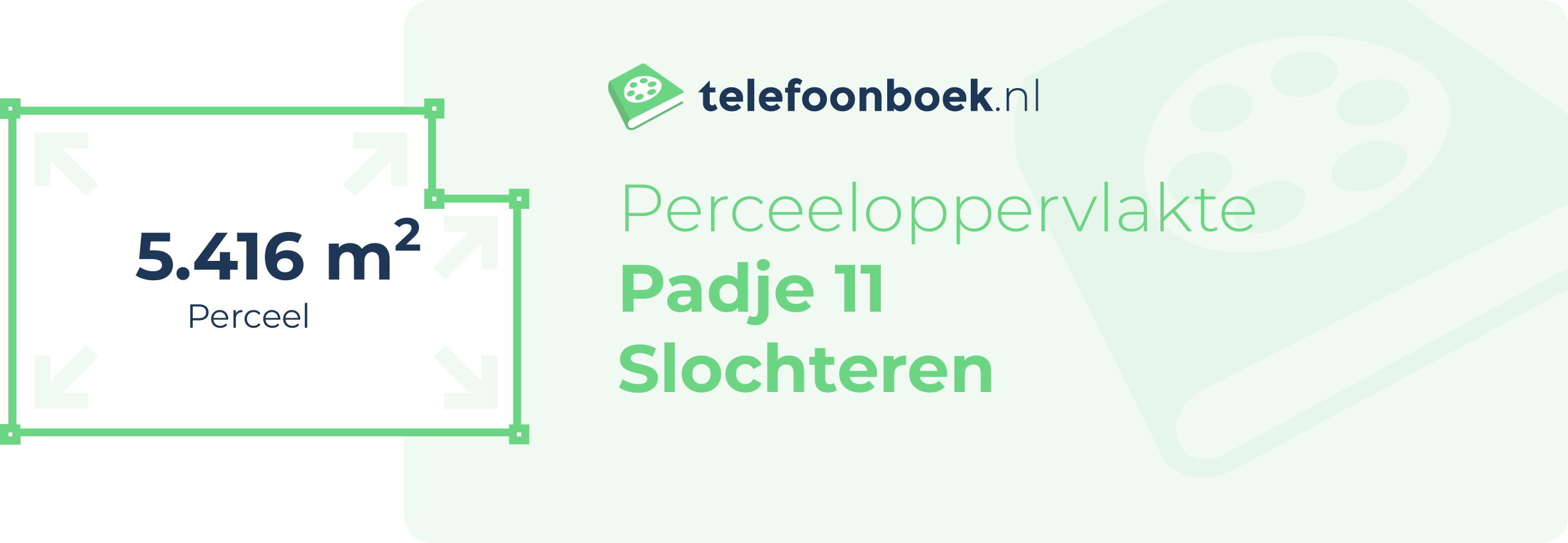 Perceeloppervlakte Padje 11 Slochteren