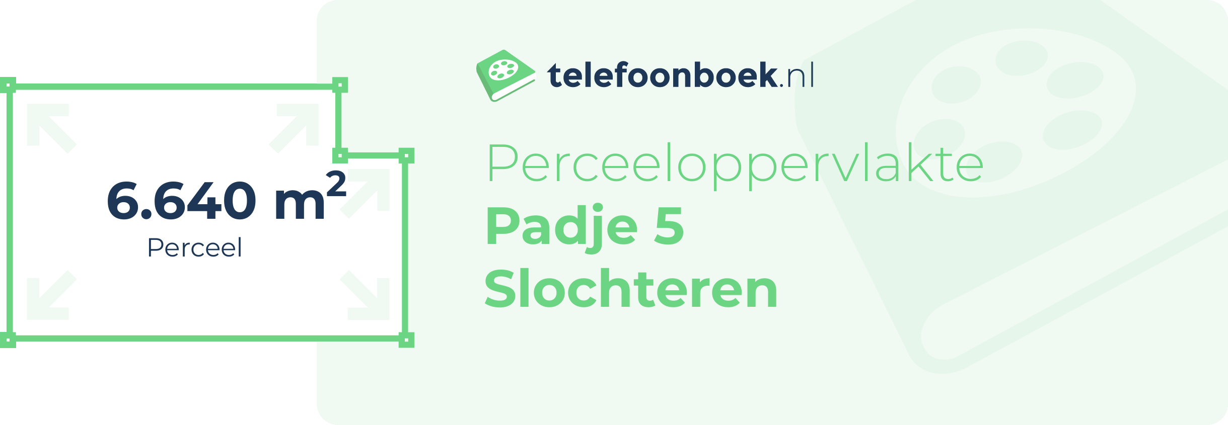 Perceeloppervlakte Padje 5 Slochteren