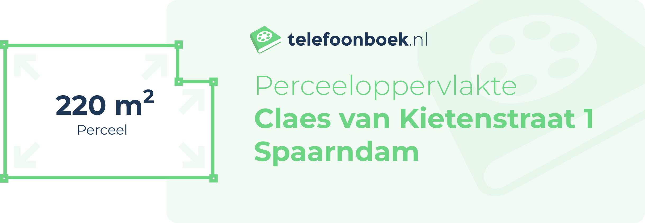 Perceeloppervlakte Claes Van Kietenstraat 1 Spaarndam