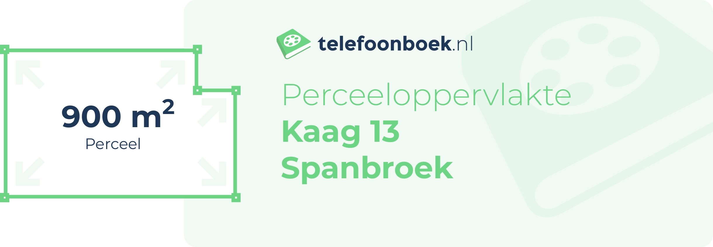 Perceeloppervlakte Kaag 13 Spanbroek