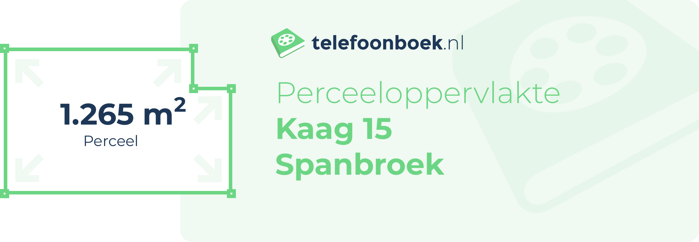 Perceeloppervlakte Kaag 15 Spanbroek