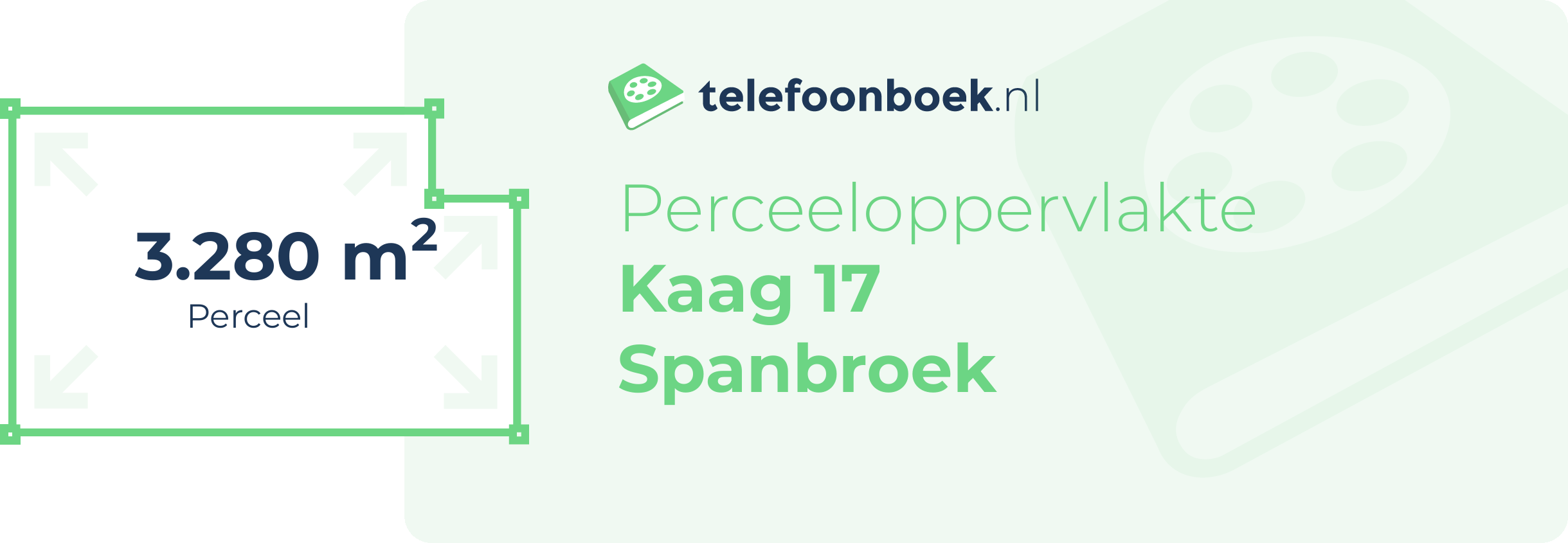 Perceeloppervlakte Kaag 17 Spanbroek