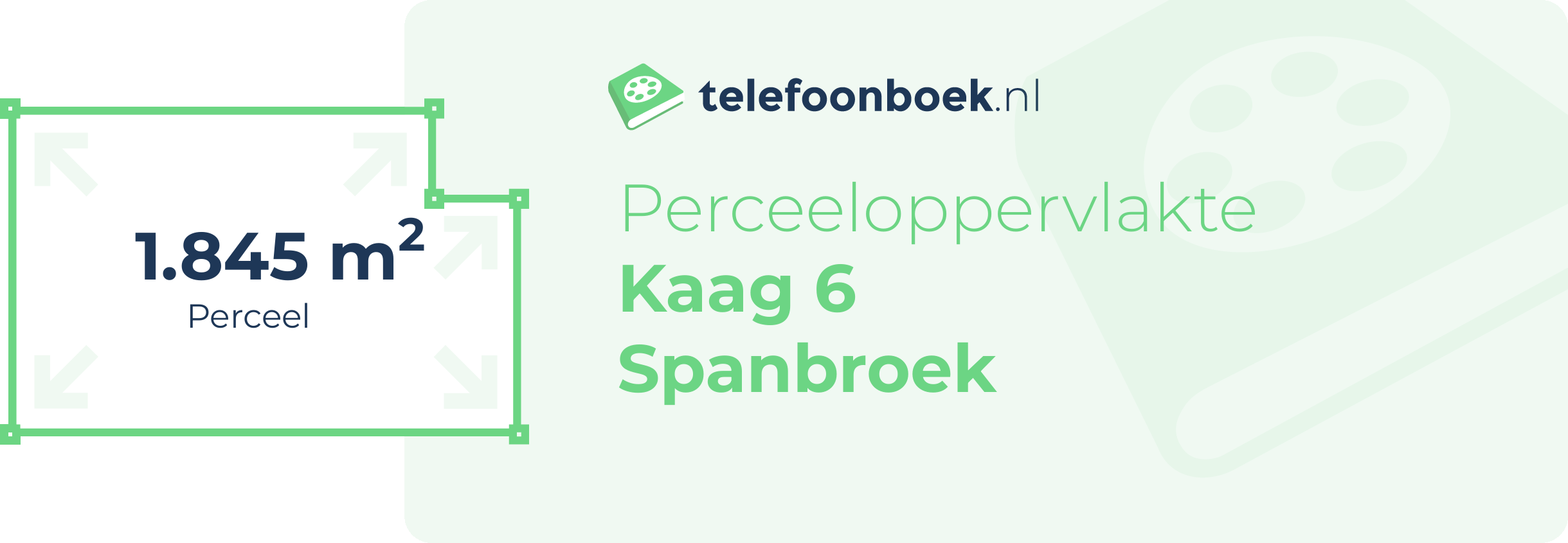 Perceeloppervlakte Kaag 6 Spanbroek