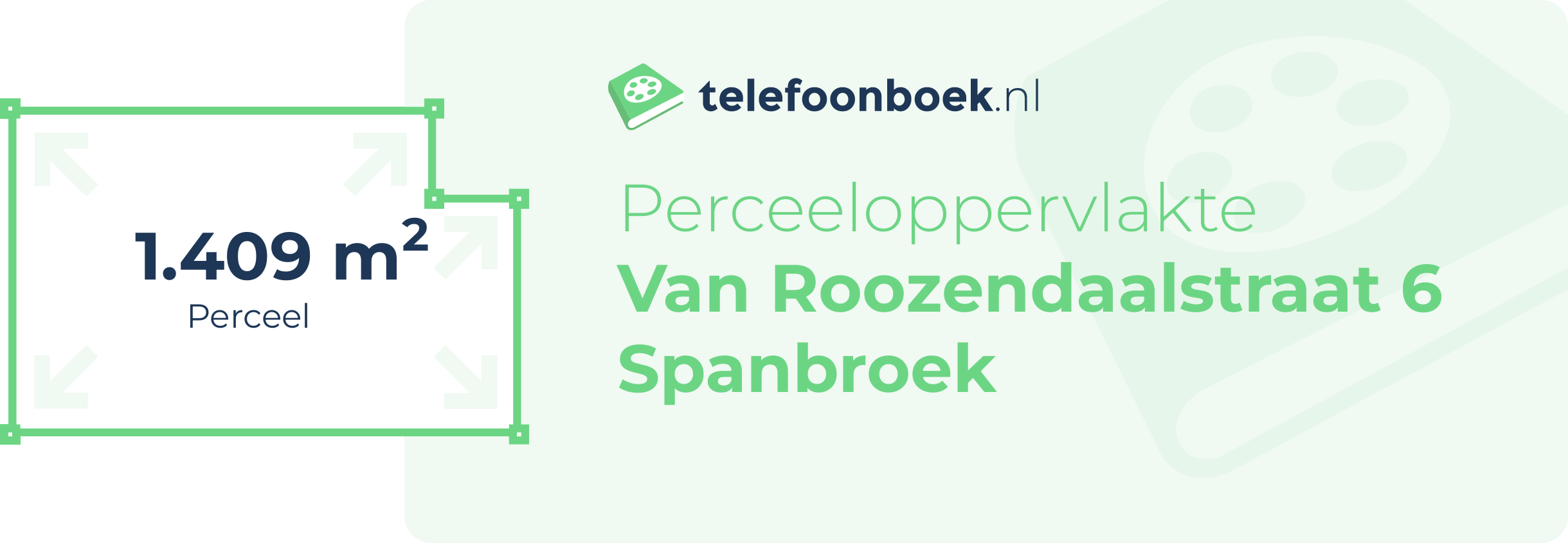 Perceeloppervlakte Van Roozendaalstraat 6 Spanbroek