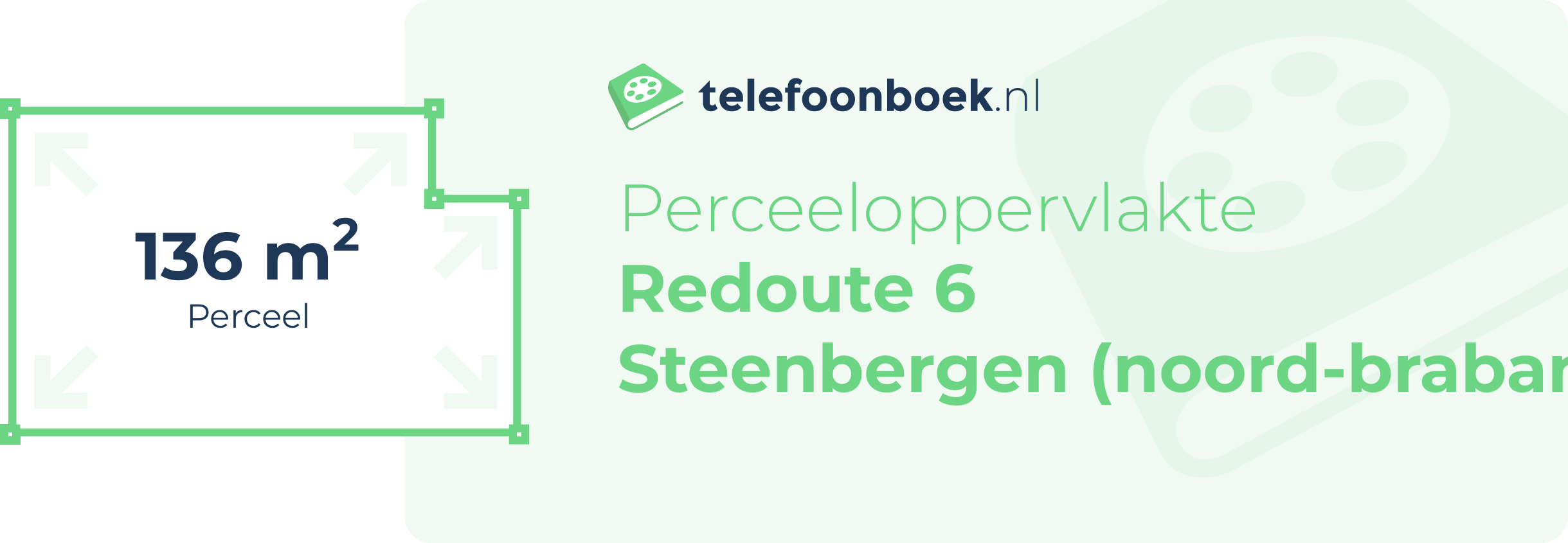 Perceeloppervlakte Redoute 6 Steenbergen (Noord-Brabant)