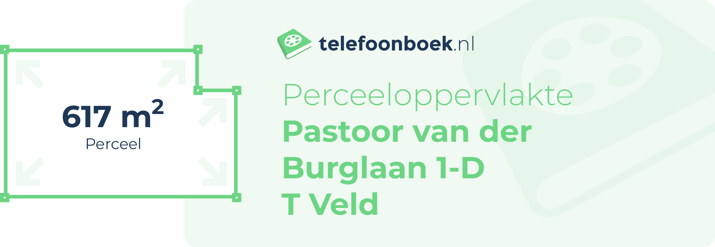 Perceeloppervlakte Pastoor Van Der Burglaan 1-D T Veld