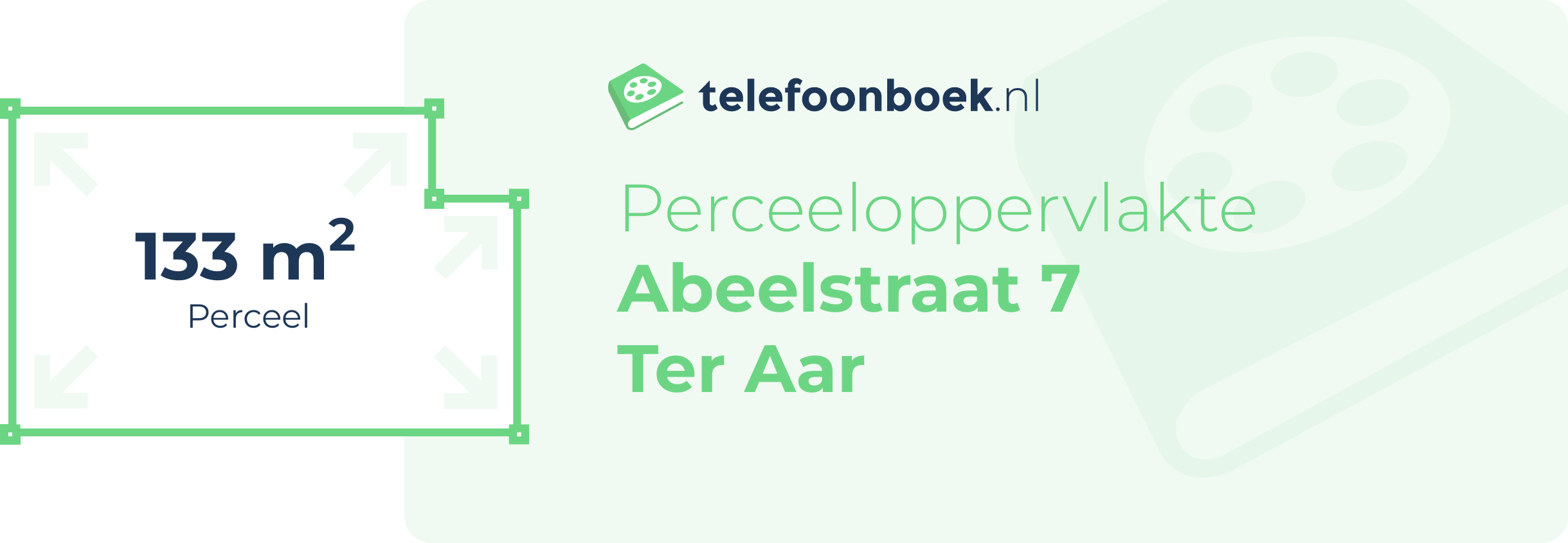 Perceeloppervlakte Abeelstraat 7 Ter Aar