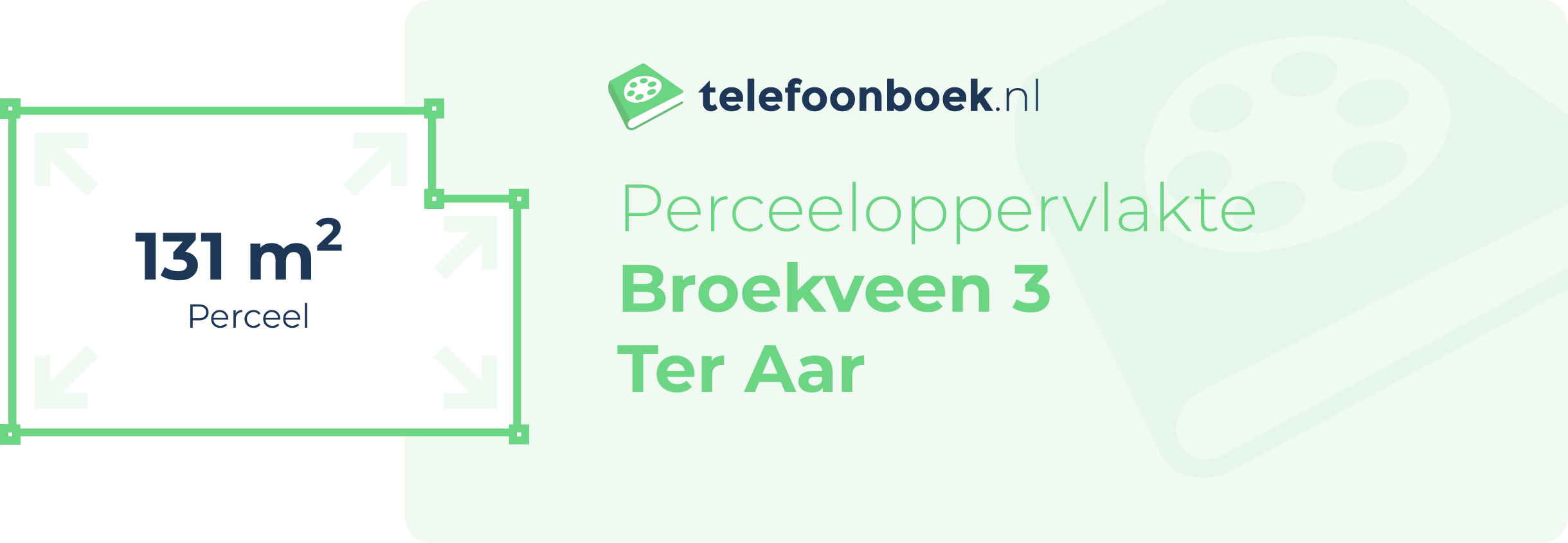 Perceeloppervlakte Broekveen 3 Ter Aar