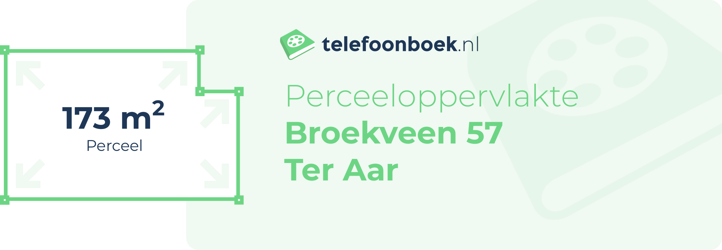 Perceeloppervlakte Broekveen 57 Ter Aar