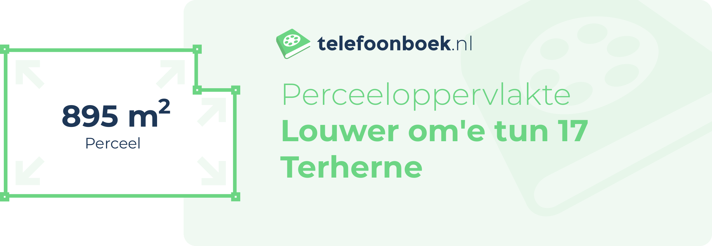 Perceeloppervlakte Louwer Om'e Tun 17 Terherne