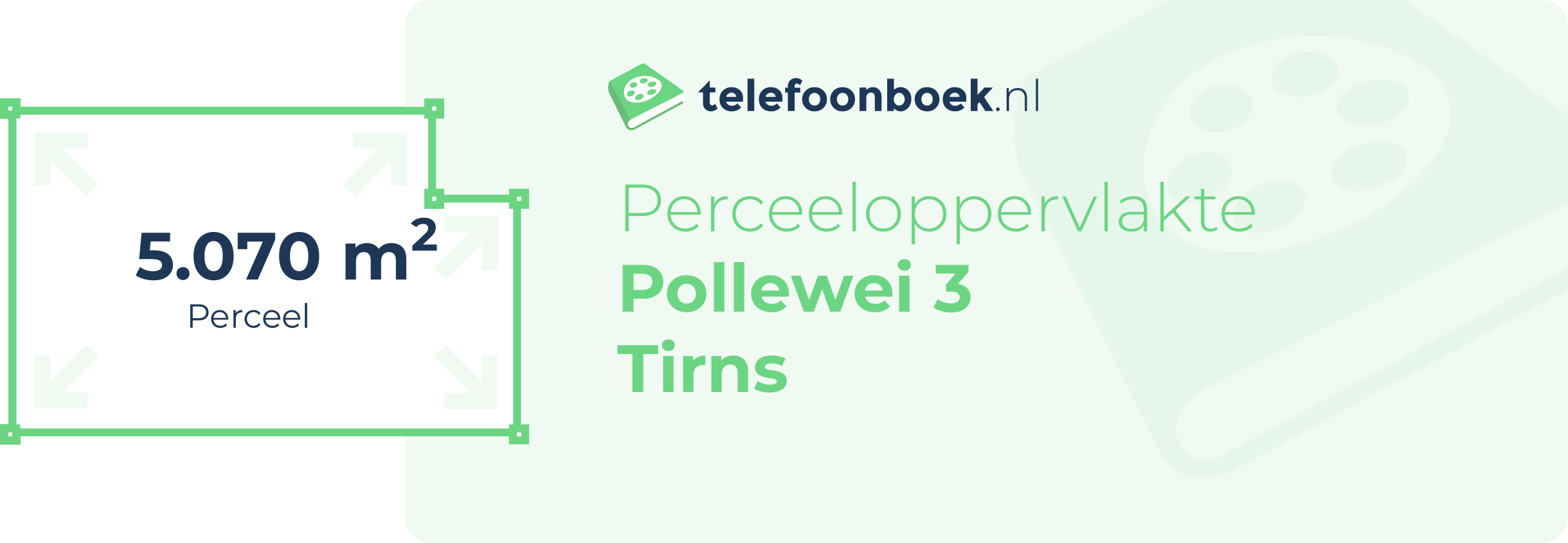 Perceeloppervlakte Pollewei 3 Tirns