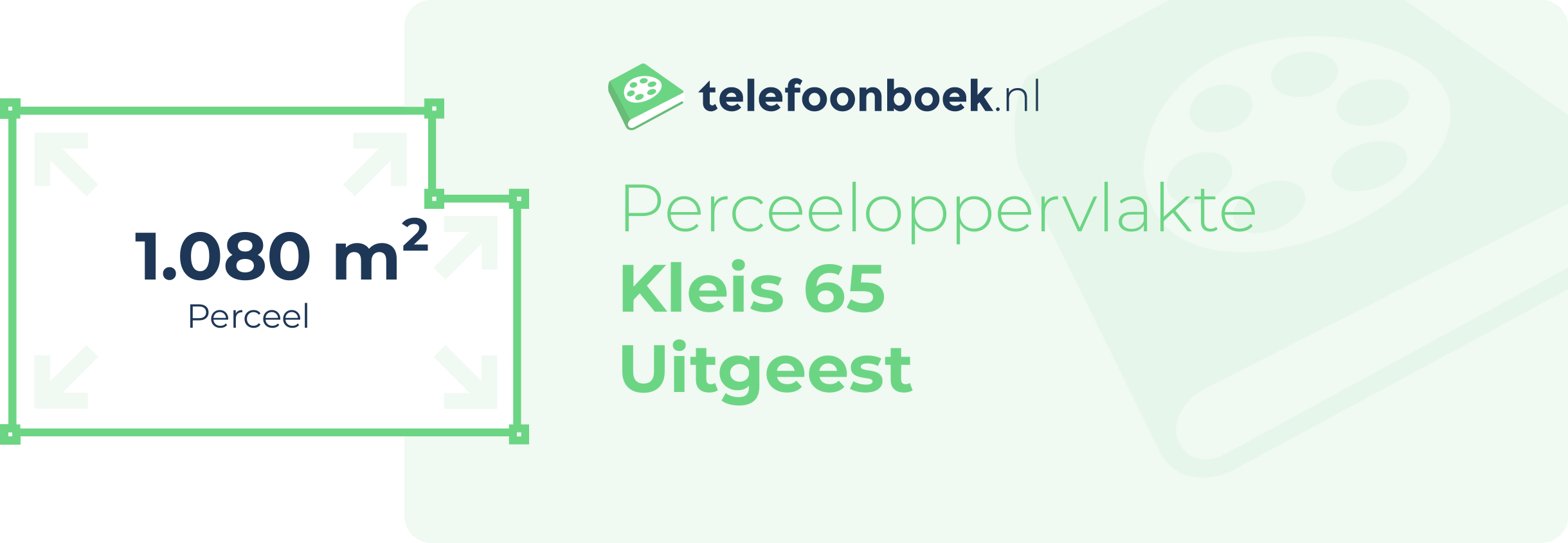 Perceeloppervlakte Kleis 65 Uitgeest