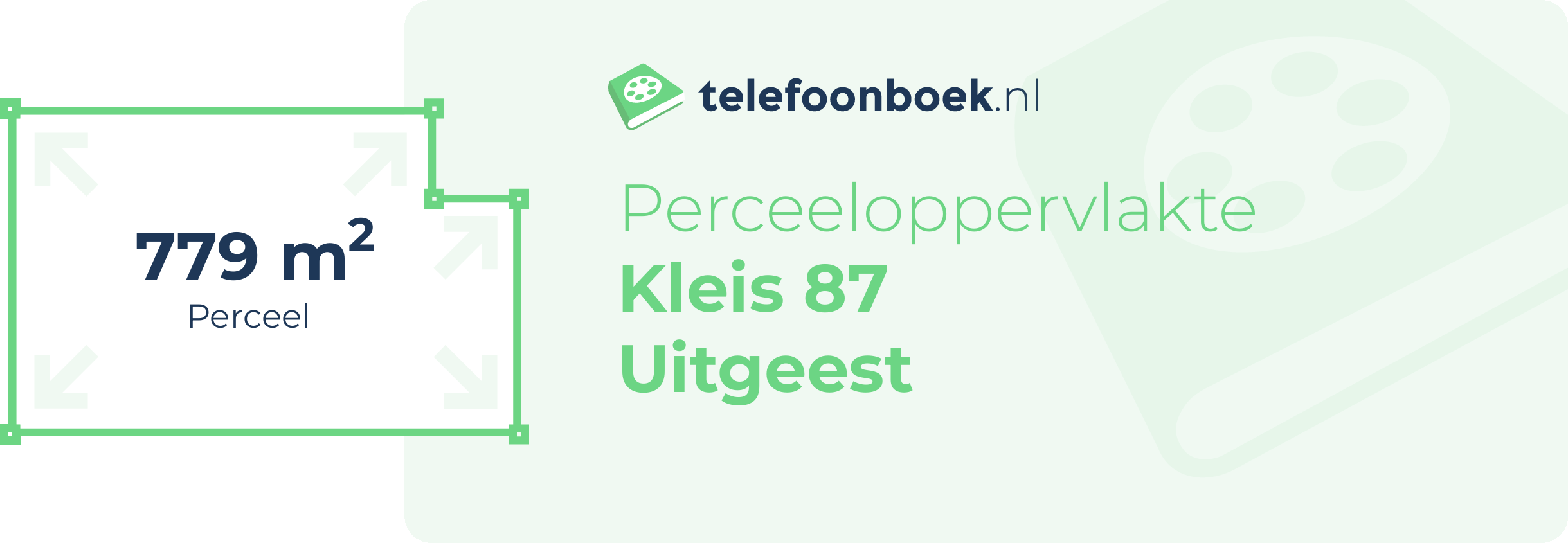 Perceeloppervlakte Kleis 87 Uitgeest