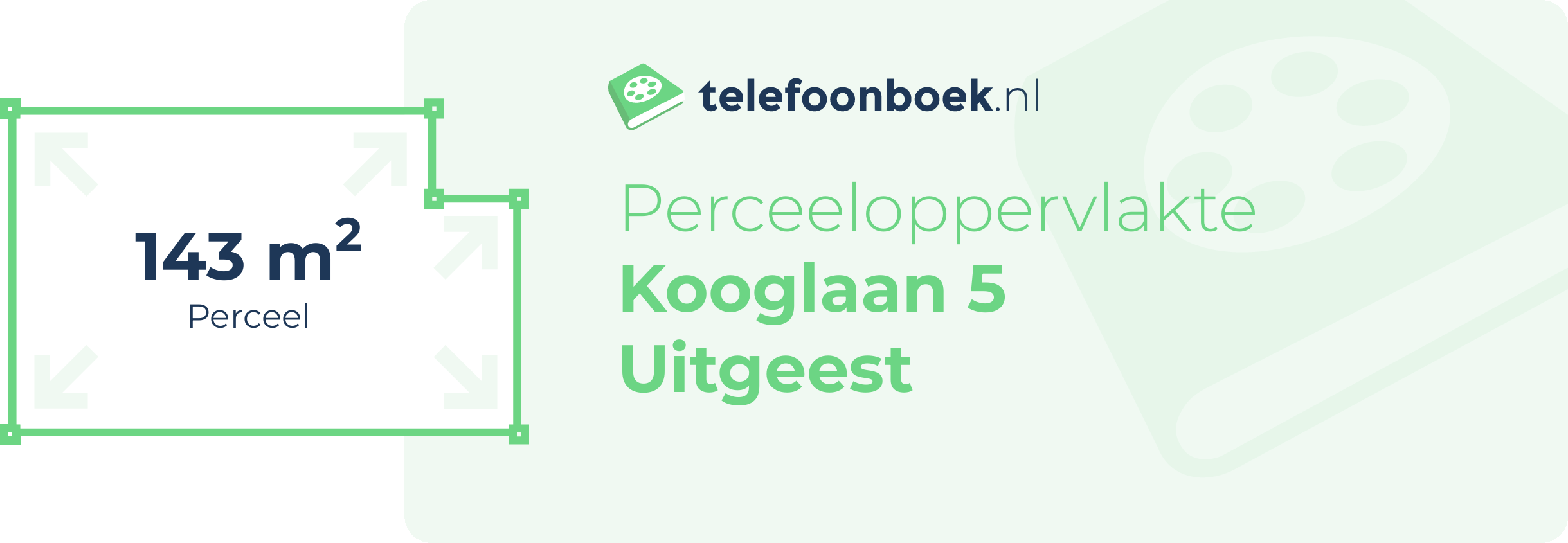 Perceeloppervlakte Kooglaan 5 Uitgeest