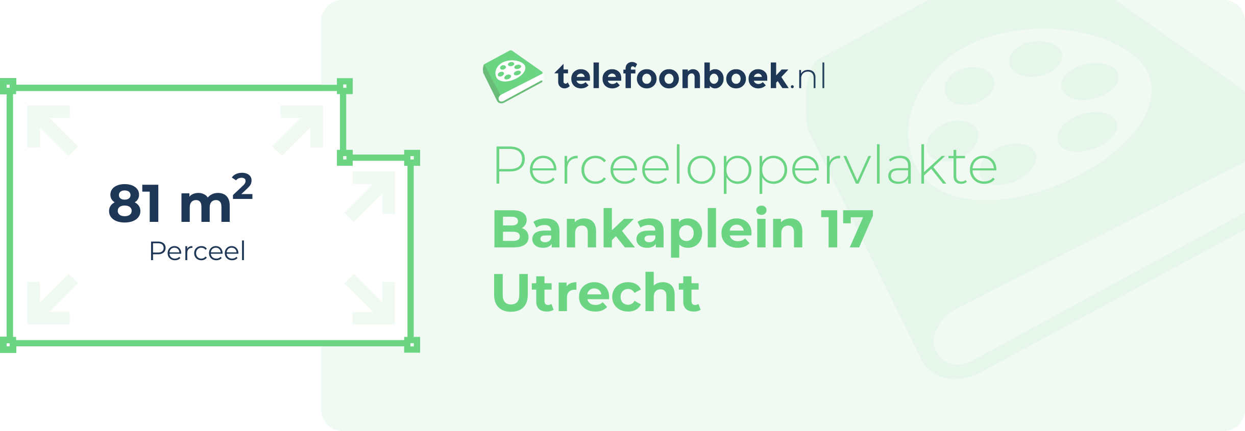 Perceeloppervlakte Bankaplein 17 Utrecht