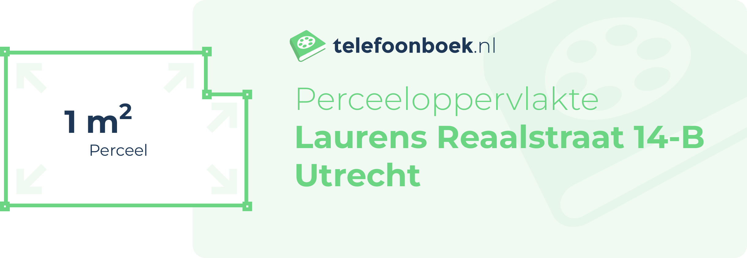 Perceeloppervlakte Laurens Reaalstraat 14-B Utrecht