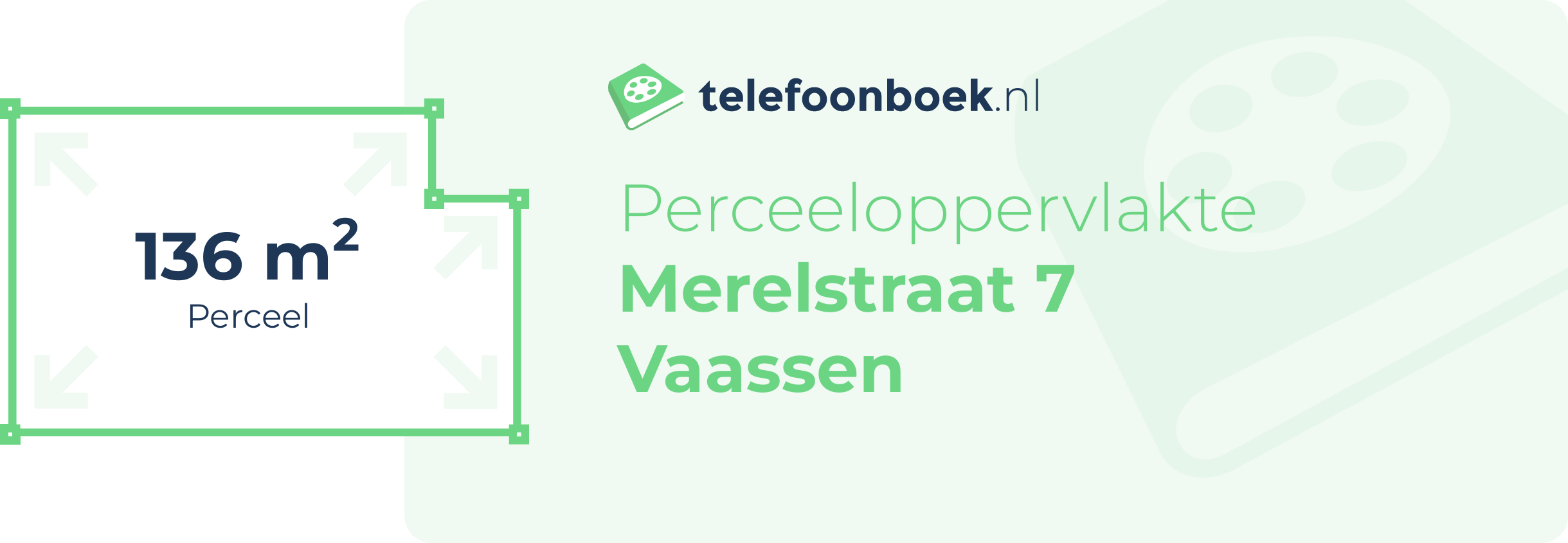 Perceeloppervlakte Merelstraat 7 Vaassen