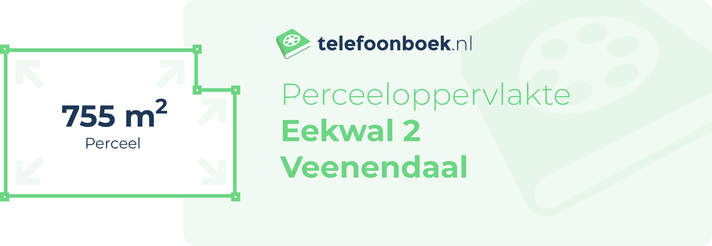 Perceeloppervlakte Eekwal 2 Veenendaal