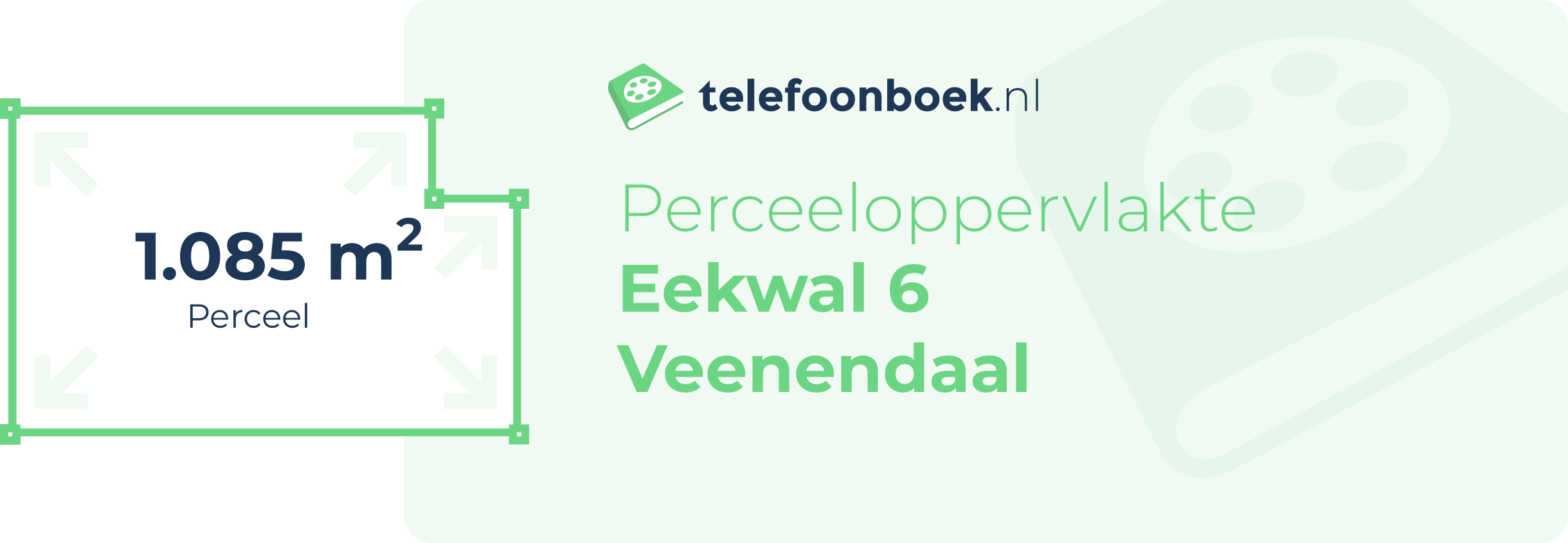 Perceeloppervlakte Eekwal 6 Veenendaal