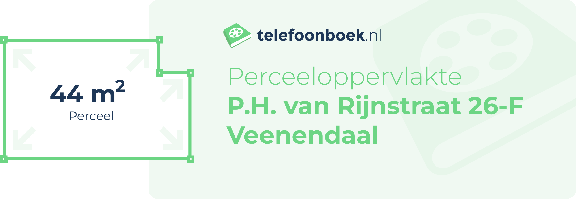 Perceeloppervlakte P.H. Van Rijnstraat 26-F Veenendaal