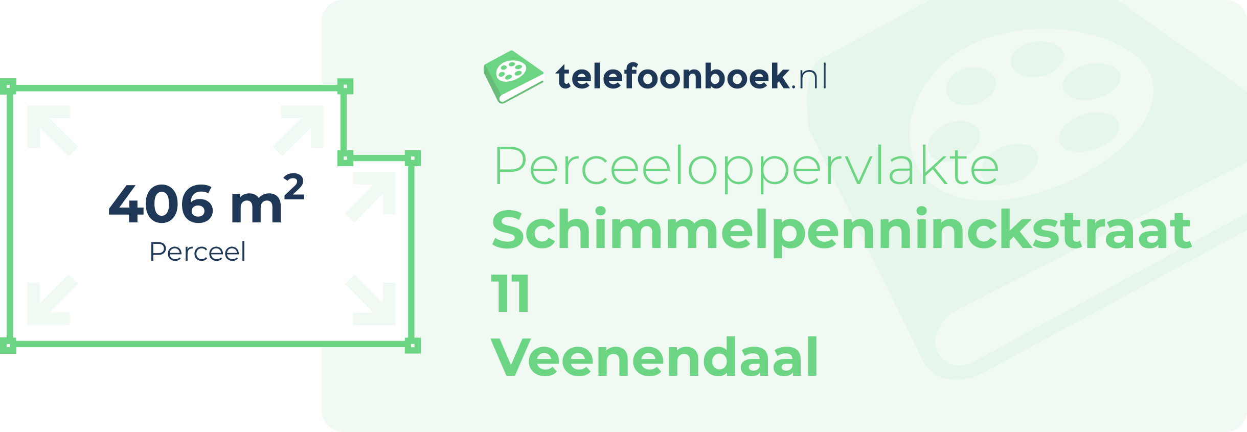 Perceeloppervlakte Schimmelpenninckstraat 11 Veenendaal