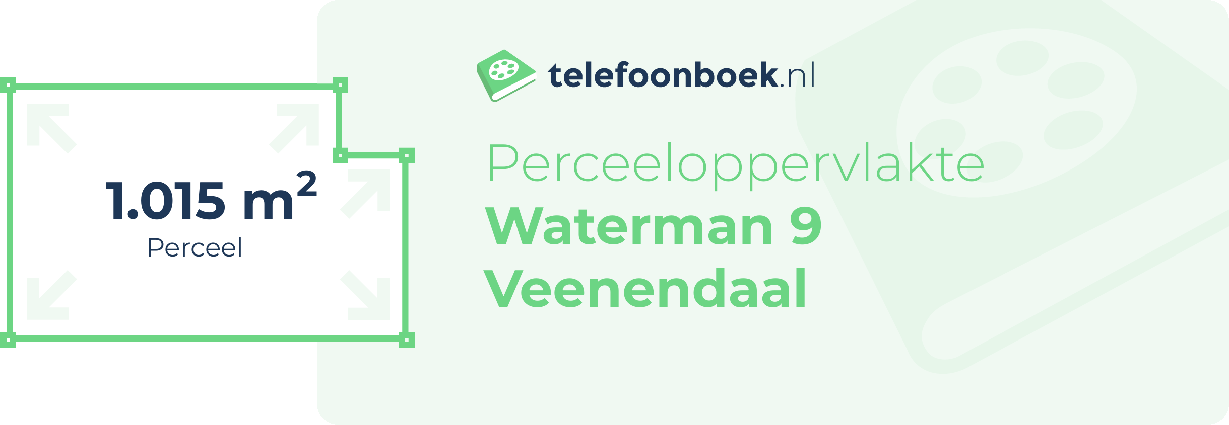 Perceeloppervlakte Waterman 9 Veenendaal