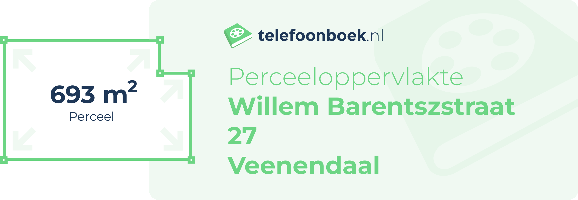 Perceeloppervlakte Willem Barentszstraat 27 Veenendaal