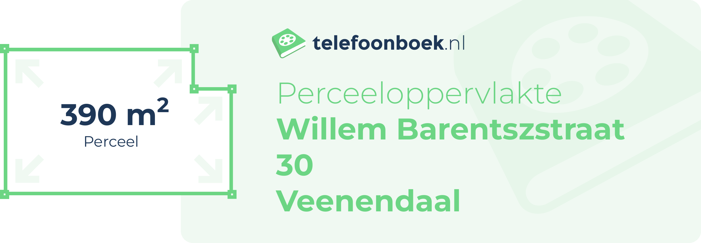 Perceeloppervlakte Willem Barentszstraat 30 Veenendaal