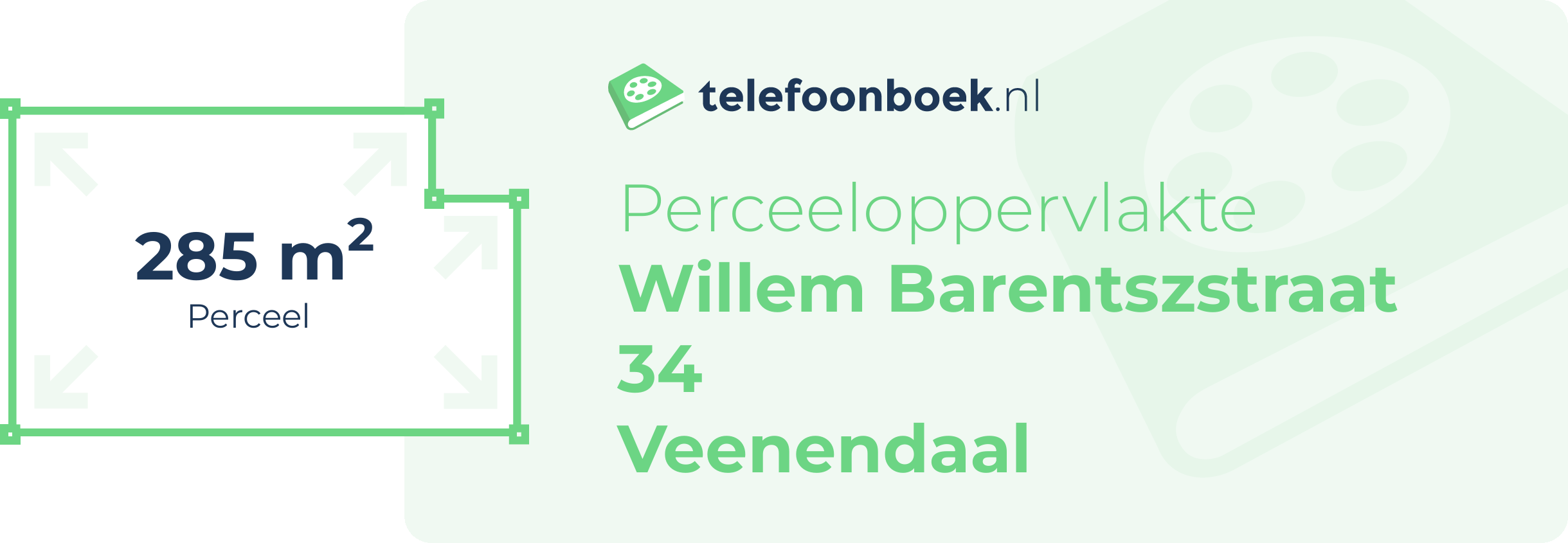 Perceeloppervlakte Willem Barentszstraat 34 Veenendaal