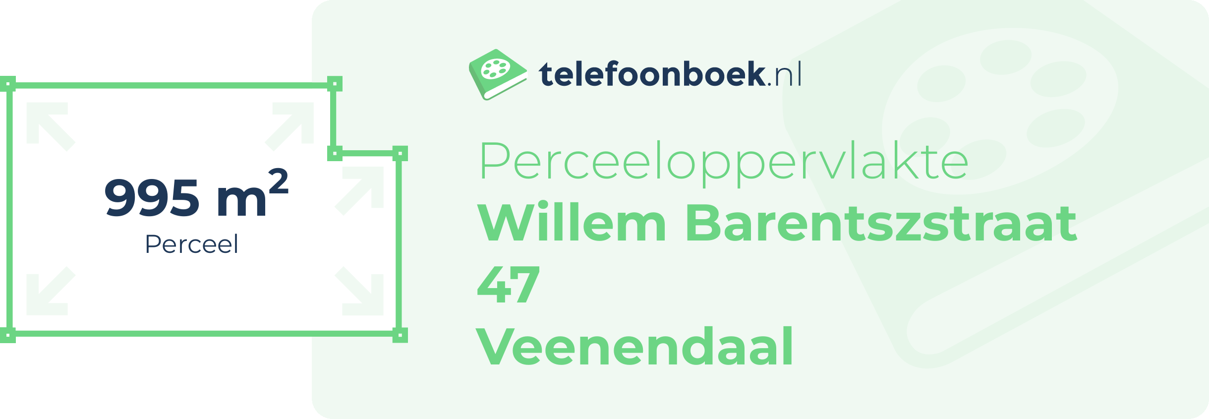 Perceeloppervlakte Willem Barentszstraat 47 Veenendaal