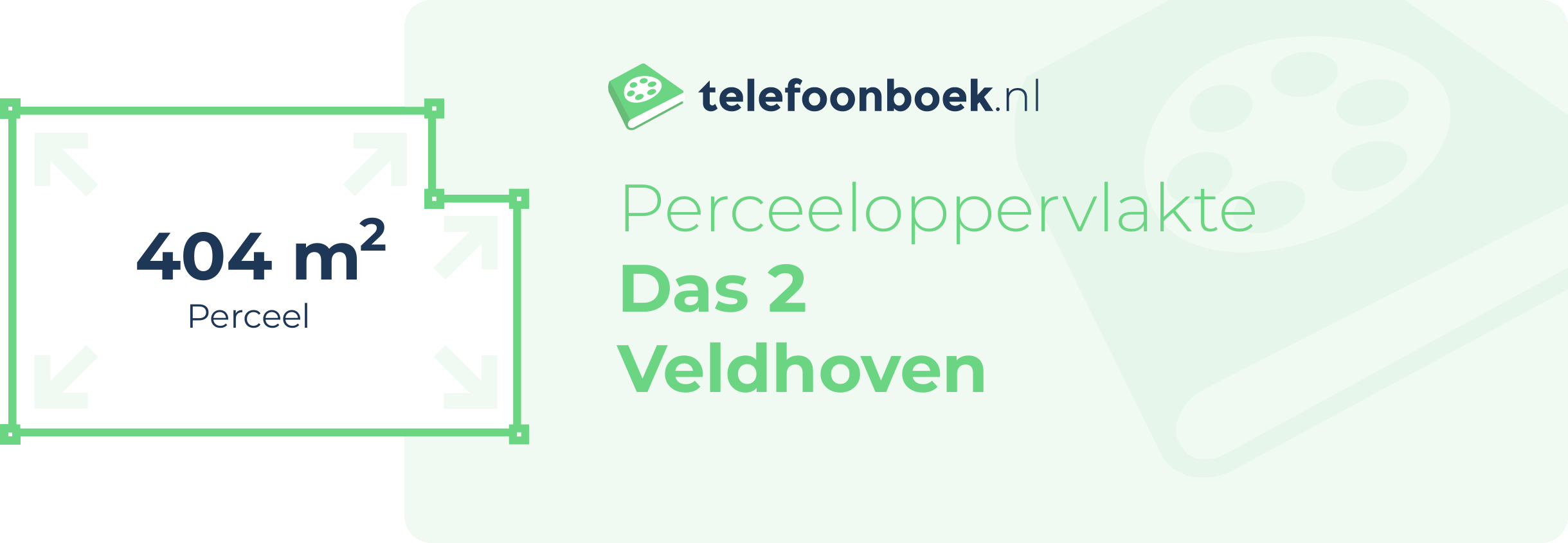 Perceeloppervlakte Das 2 Veldhoven