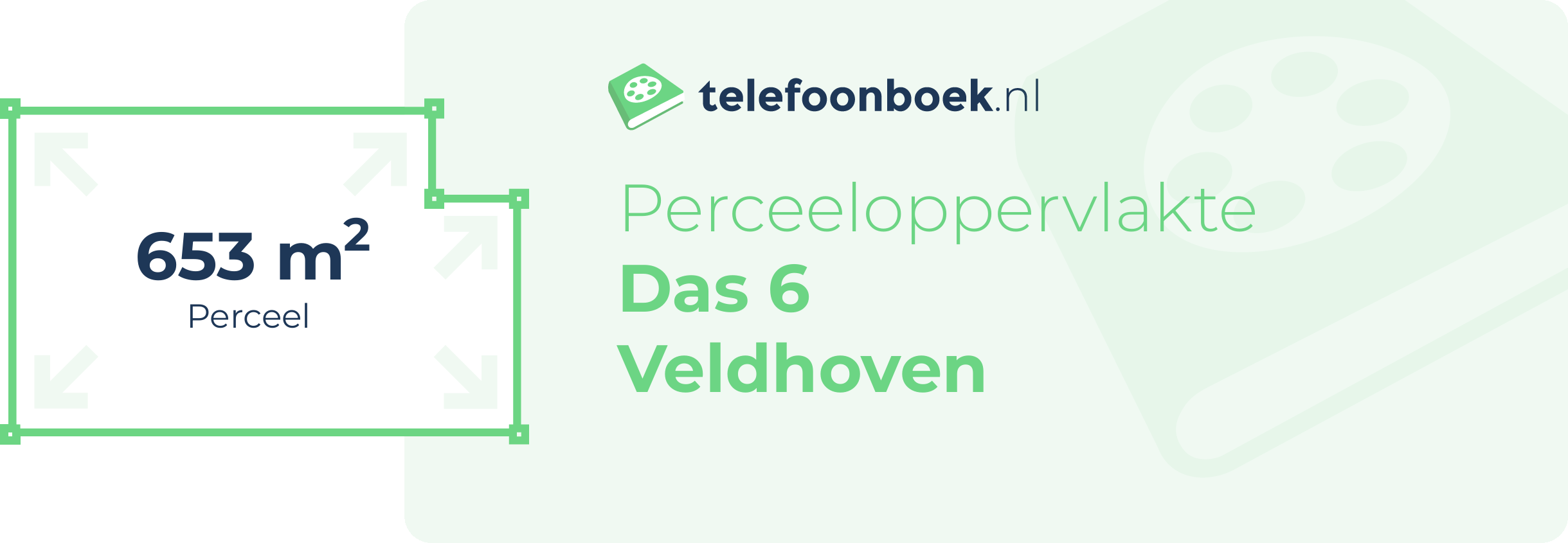 Perceeloppervlakte Das 6 Veldhoven