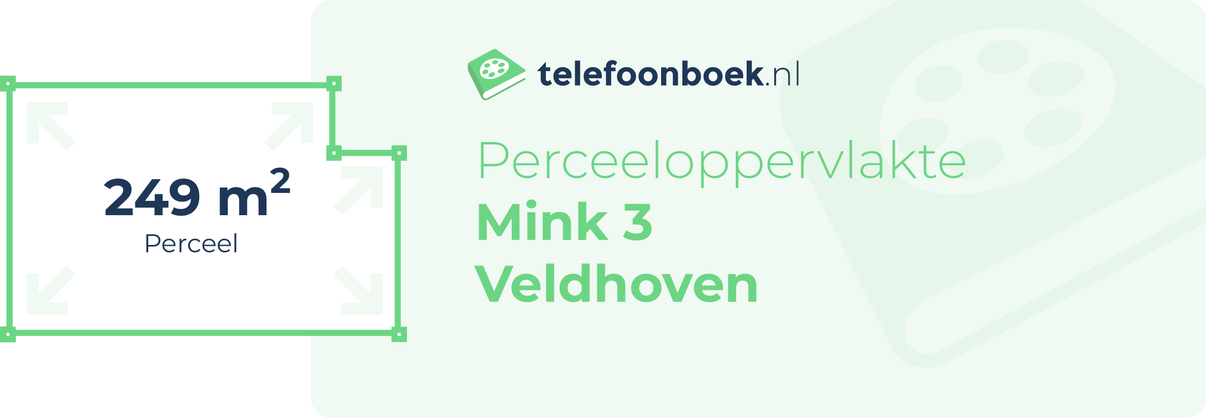 Perceeloppervlakte Mink 3 Veldhoven