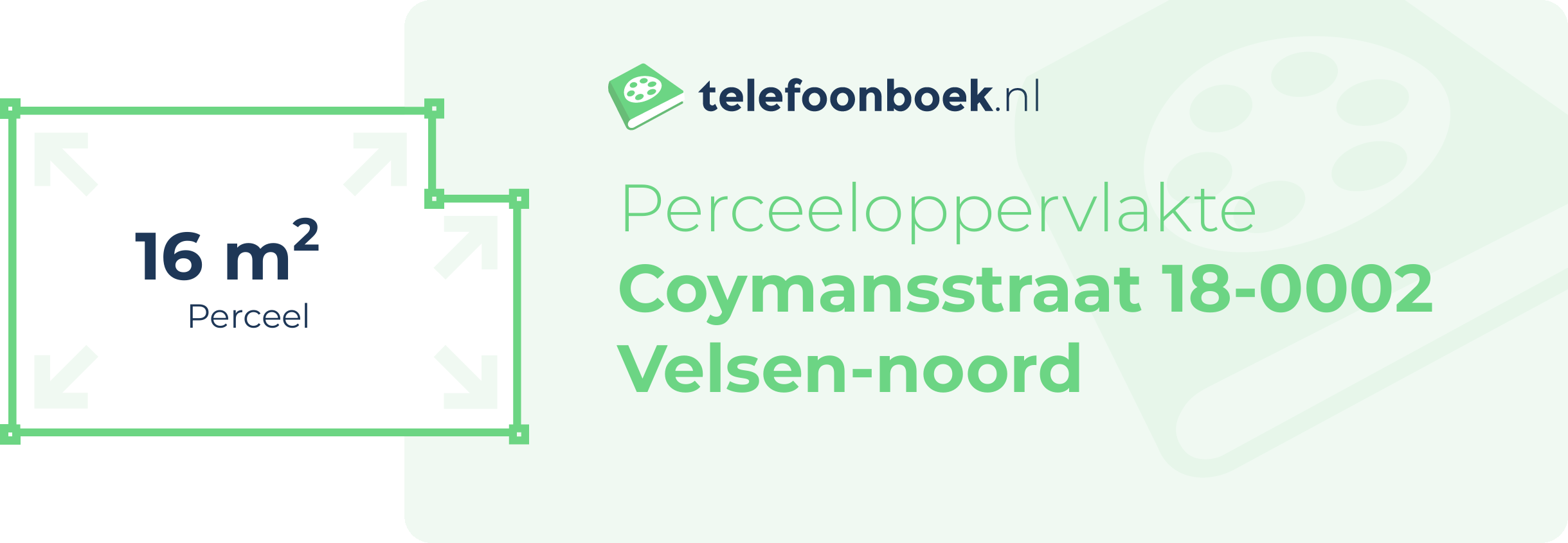 Perceeloppervlakte Coymansstraat 18-0002 Velsen-Noord