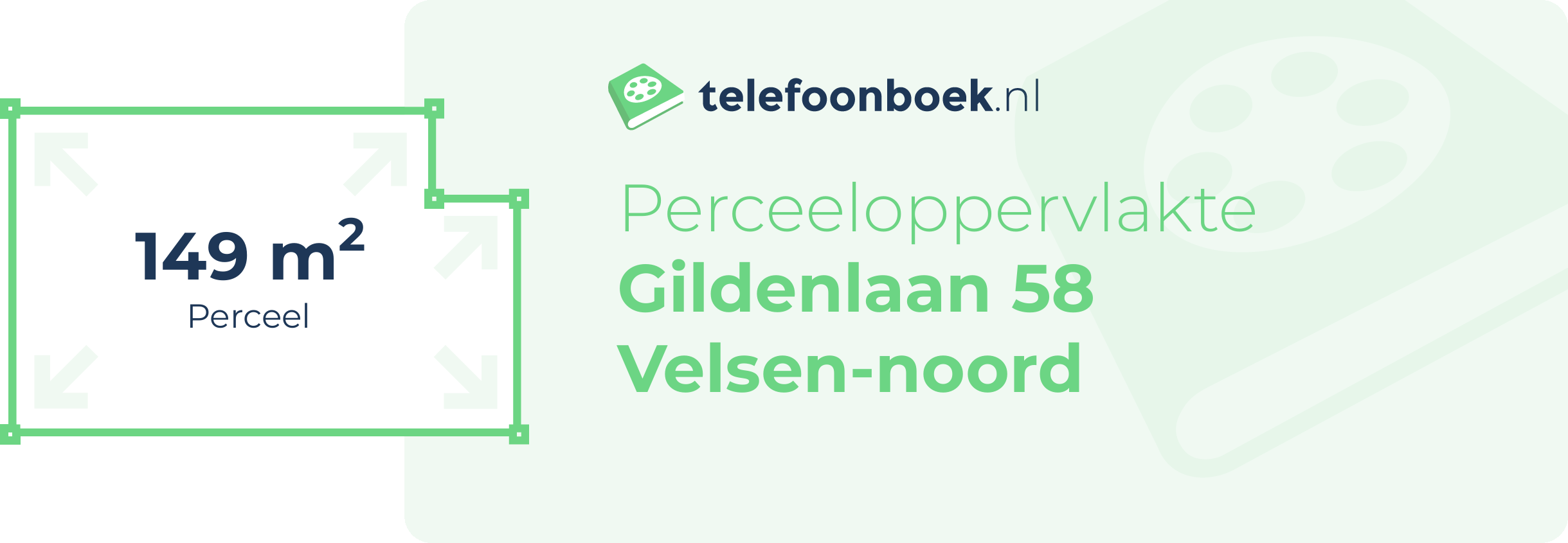 Perceeloppervlakte Gildenlaan 58 Velsen-Noord