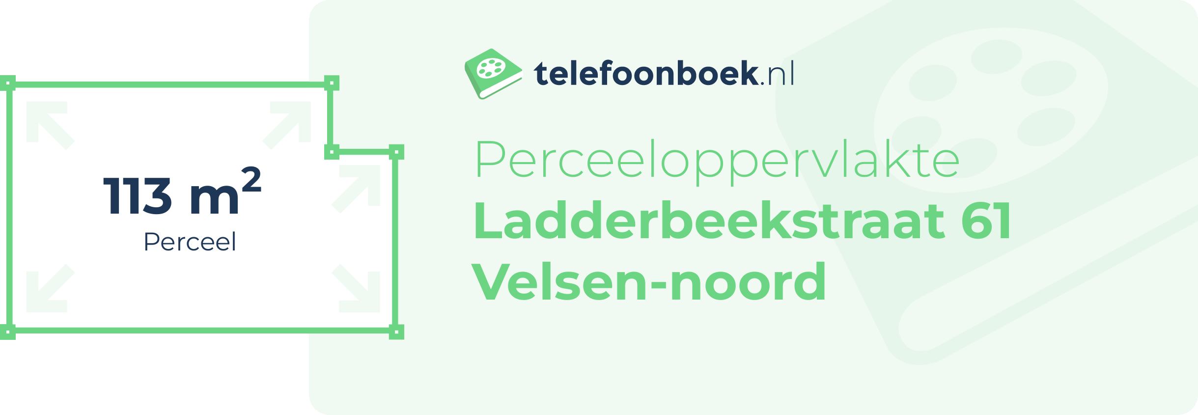 Perceeloppervlakte Ladderbeekstraat 61 Velsen-Noord