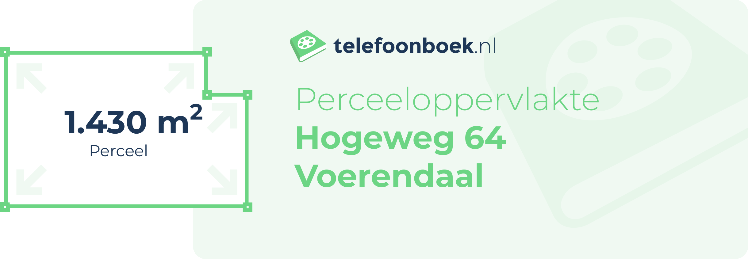 Perceeloppervlakte Hogeweg 64 Voerendaal