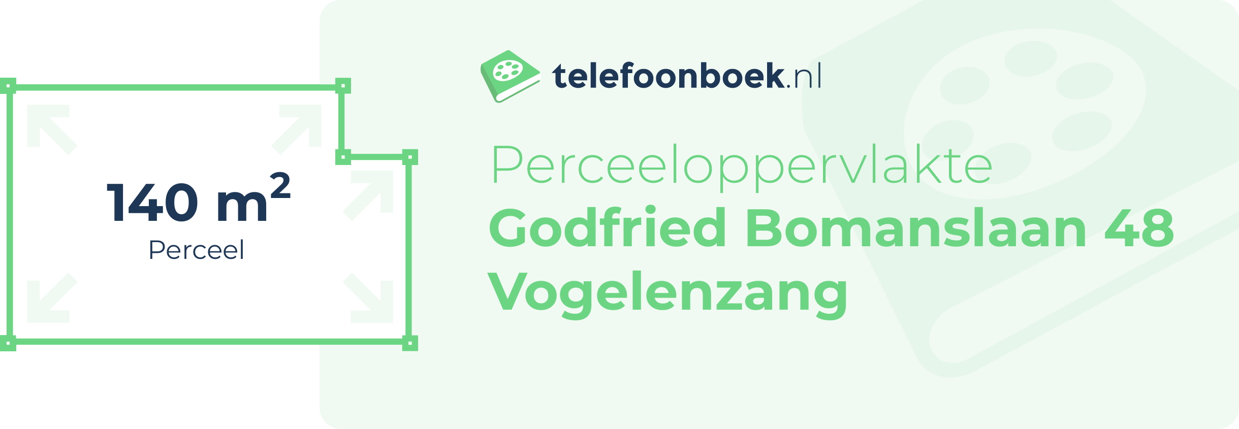 Perceeloppervlakte Godfried Bomanslaan 48 Vogelenzang