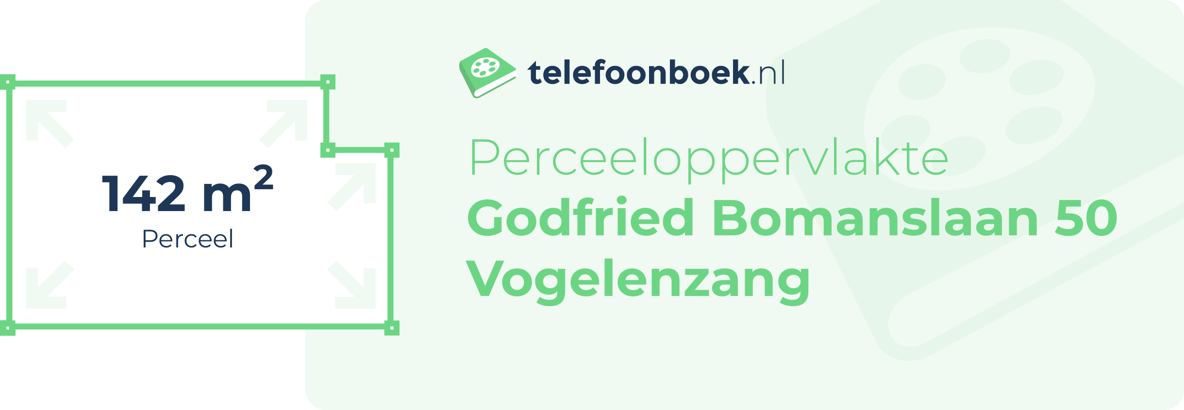 Perceeloppervlakte Godfried Bomanslaan 50 Vogelenzang